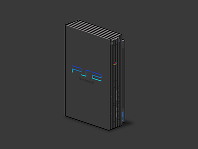 PlayStation 2 affinity designer game console illustration play playstation playstation 2 sony vector vector illustration video game video games