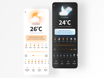 Exploring Weather Application dark mode ui ui ux design ui design ux weather weather app weather forecast