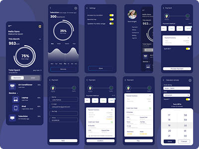 S-Bill app bill billing design design app ecommerce electric split ui design uidesign uiux uxdesign