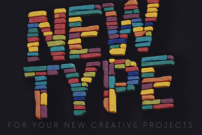 Color Bricks - Free 3D Lettering 3d 3d typography alphabet colorful deeezy font free free font free graphics free typography freebie freebies game font header playful font typography