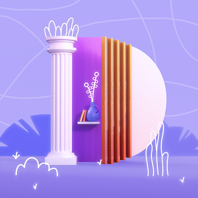 D for 36days 2021 2d 36 days of type 36days 3d character cinema4d illustration landscape mixed type typography wood