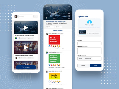 Commenting Tube App Design UX/UI app ui ux