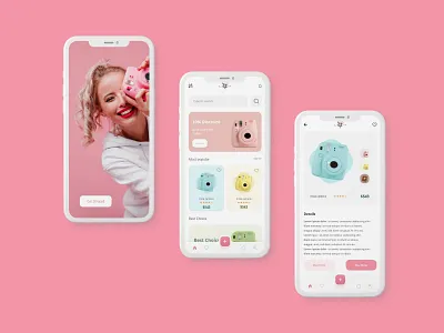 camera ecommerce dribble design ui ux