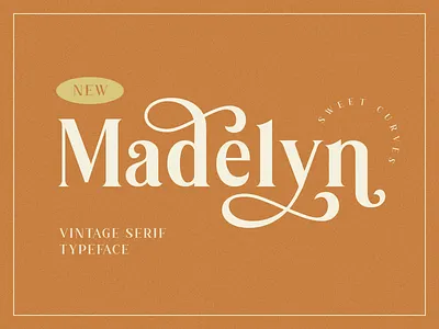 Madelyn Vintage Font classic font ligature serif font stylistic typeface vintage