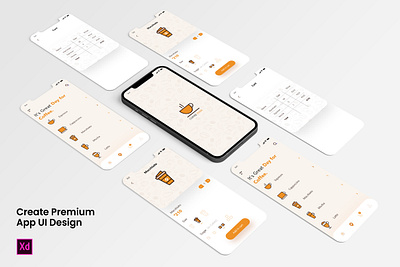 PREMIUM App UI Design - "Coffee Zone" app design app ui design ui ux design