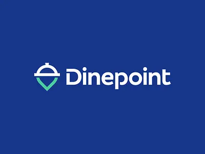 Dinepoint Logo Design - Location Pin Marker, Food Dish, Letter D brand branding chef clever smart modern design dish food icon icons logo logodesign logotype logotipo logp lpgo brabding loog lgoo lgo map location symbol mark pin restaurant software tech technology fintech