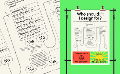 Design for a happy world action activist climate data vis decision tree design design for a happy world editorial infographic people planet positive impact principles readymag sustainability world