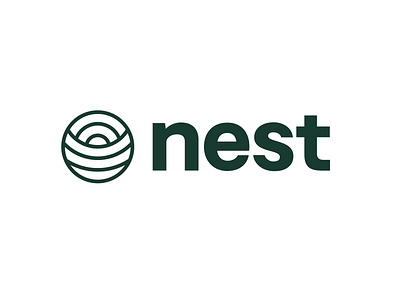 Nest logo for Real Estate Company green logo design nest icon real estate real estate branding real estate logo