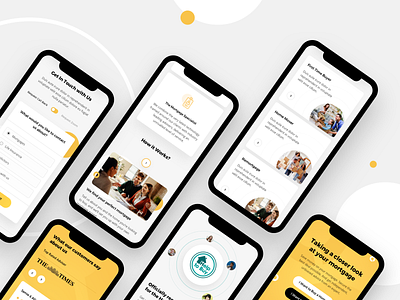 Mortgage Broker - Mobile Design cards design mobile mobile design mortgage mortgage broker services testimonials ui ui design ux