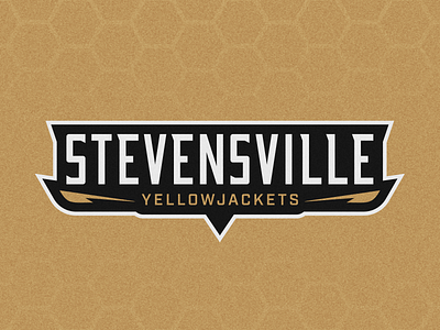 Stevensville Yellowjackets Brand ID (2/3) athletic branding badge logo brand identity branding custom wordmark high school branding logo logotype logotype design school sports branding sports logo typography vector yellowjacket