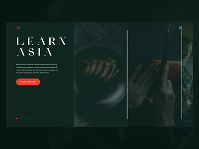 Online Cooking Classes Website animation cooking cooking class design design studio e learning education interaction design interface minimalistic motion design online classes online learning ui ux web web design web marketing website