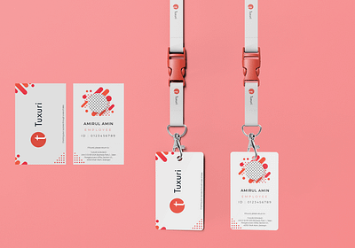 Company Pass Tag branding design illustration