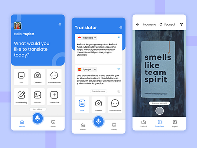 Translate Mobile App exploration explorations ios design mobile app screen screens translate translator ui design ui ux design ui ux designer