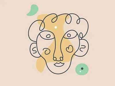 Abstract face abstract avatar character design face fashion female flat guy icon illustration logo logotype male man people person shape unisex vector