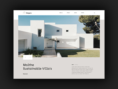 Stegers Webdesign Concept aesthetic architect architecture branding home screen homepage interiour landing page luxury minimal modern rectangular scandinavian ui ui design uiux ux webdesign webdesigner website
