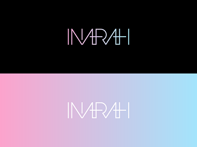 Inarah Logo Design agrib artist logo branding dance music edm electronic music gradient design gradient logo individual linework logo design monoline logo music album music art music logo musician techno thin vector wordmark logo