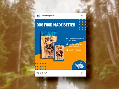 Social Media Ad Design ad design advertisement branding design dog dogfood mockup social media design socialmedia