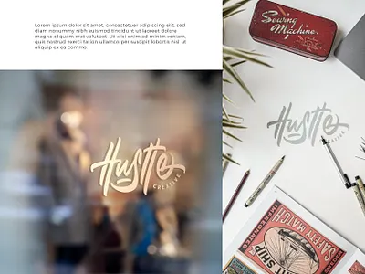 Hustle Experience branding calligraphy design handlettering illustration inspiration lettering logo type typography