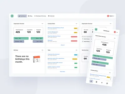 HR Dashboard dashboard design desktop employee management mobile user experience design user interface design