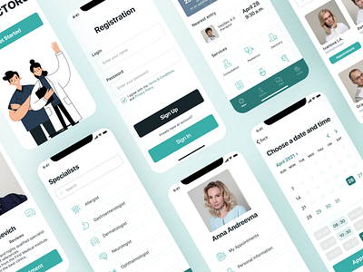 All Doctors - medical mobile app design for iphone os app design ios iphone iphone app medicine minimal ui ui design uidesign ux ux ui ux design uxdesign uxui