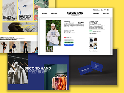 Streetwear Marketplace branding Layout streetwear