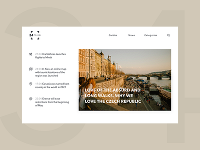 34Travel redesign minimalism travel ui design ux design webdesign website