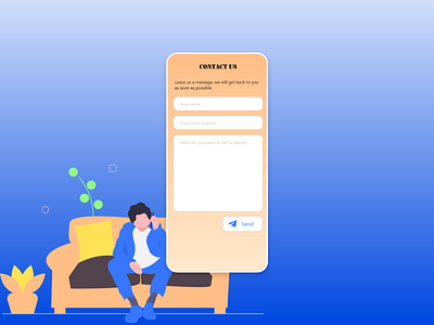 DailyUI::028 Contact Us #DailyUI design ui