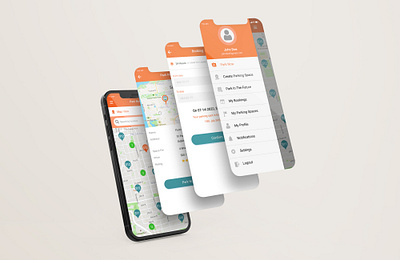 Parking App Screens app design ui ux