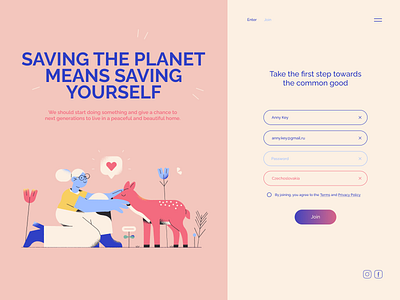 A place of help for nature and animals concept art concept design graphic design illustration minimal ui ux web website