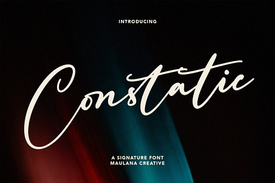 Constatic Signature Font font handwrittenfont scriptfont typeface typography