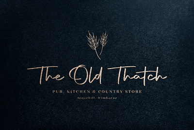 The Old Thatch brand design brand identity design brand strategy branding logo logodesign logodesigner luxury brand luxury design luxury logo pub logo rebrand restaurant restaurant branding restaurant logo