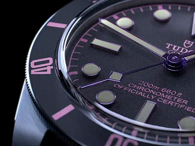 Black Bay 58 blackbay blackbay58 blackpanther blender cgi purple rendering timepiece tudor watches wristwatch wristwatches