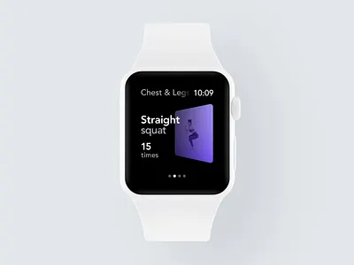 Apple Watch Workout Gestures animation app behance case study clean design fitness gym health interface minimal mobile product design training trainings ui ux watch wearables workout