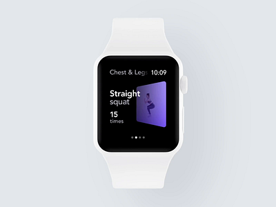 Apple Watch Workout Gestures animation app behance case study clean design fitness gym health interface minimal mobile product design training trainings ui ux watch wearables workout