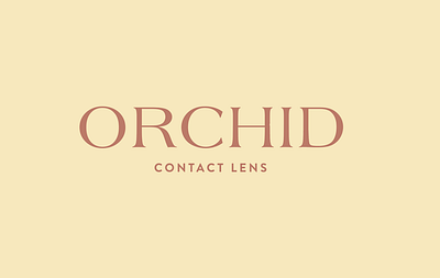 Orchid Contact Lens creative logo luxury typogaphy