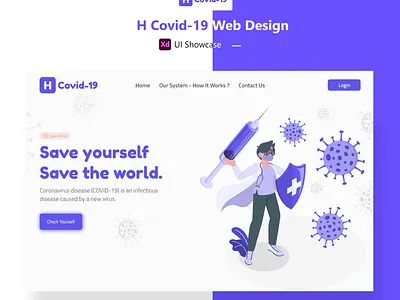 Covid-19 website adobe xd covid 19 design hospital ui ui ux ui ux design ui design ui ux uidesign uiux ux webdesign website