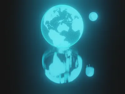 Earth Hologram Style art branding design graphic design icon illustration logo minimal typography web