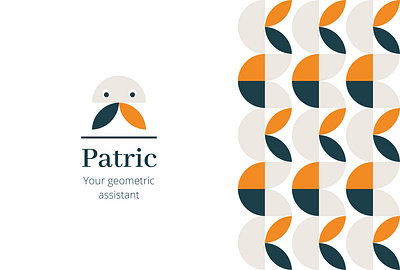 Patric assistant brand branding geometic geometric art geometric design logo muted pattern pattern art pattern design rebound repeat ui ui design virtual assistant visual identity