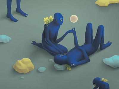 Hijos de la oscuridad 2d alien aliens digital painting editorial illustration illustration isometric isometric illustration magazine magazine cover mockup photoshop