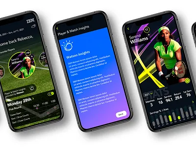 Wimbledon Redesigned design mobile sports ui ux