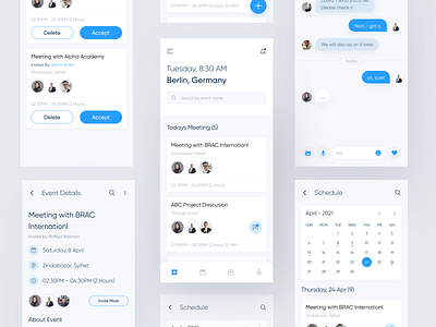 Golbal Calendar App : Calendarque app app design calendar chat event icon interface ios manager managment message mobile modern schedule task time typogaphy ui ux uxdesign