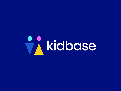 Kidbase Logo abstract buy logo coloful colorful communications creative education friendly gennady savinov logo design humans k letter logo k logomark kids kindergarten letter k logo design modern people professional workspace