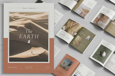 The Earth Business proposal a4 adobe advertising branding catalog catalogue clean fashion indesign lookbook magazine minimalist modern print print design printable printing professional template us lettter