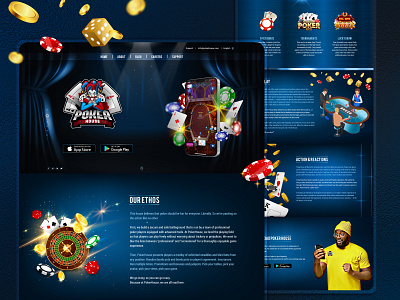 Poker Landing Page UX UI Design design homepage design illustration interface landing landing page landing page design landingpage minimal project ui uiux ux uxui web web design website website design