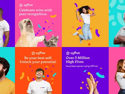 15Five Visioning Exercise 15five ad art direction design high five rebrand visioning