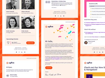 15Five Emails 15five email design rebrand