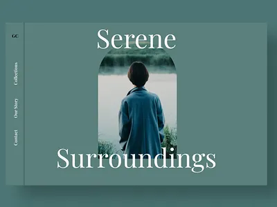 Serene Surroundings branding design figma hero section minimal minimalism minimalist minimalistic nature typography ui uiux uiuxdesign ux ux design web design webdesign website website design zen