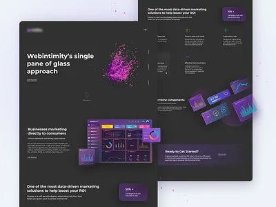 [Landing page] UI/UX design for software promoting company figma ui ux webdesign website