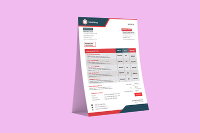 I will do amazing invoice and letterhead design bill invoice letter letterhead money receipt