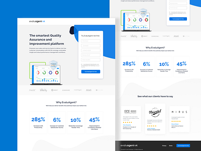 EvaluAgent - Landing Page uidesign